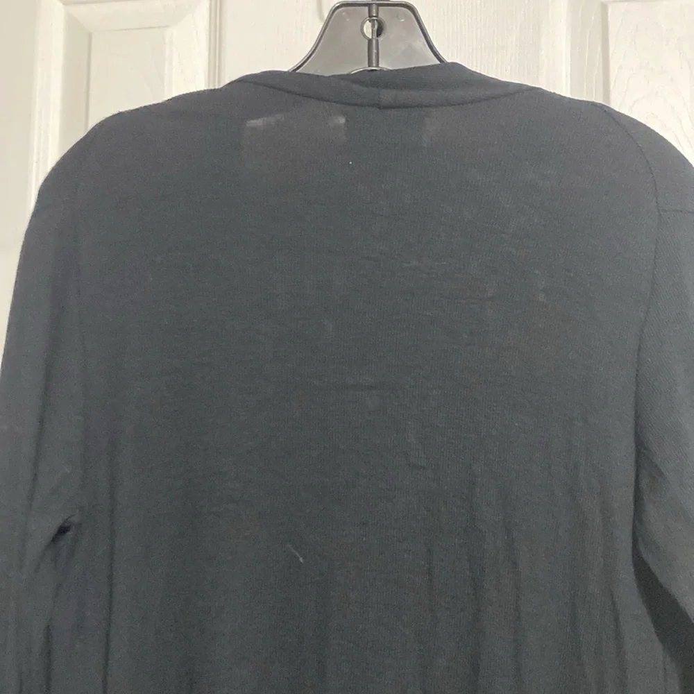 Mott50 Black bamboo knit soft Cardigan Sweater size LARGE - Picture 7 of 12
